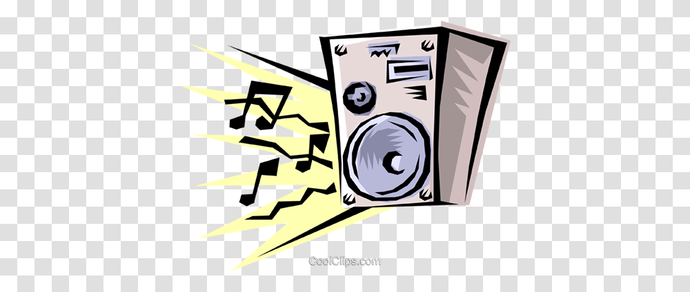 Stereo Speakers Royalty Free Vector Clip Art Illustration, Electronics Transparent Png