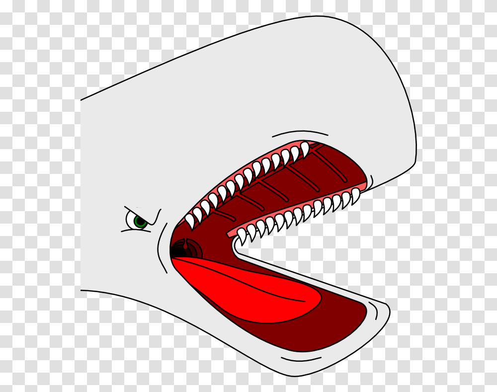 Stereotyped Cartoon Whale Head By Arek 91 On Clipart Cartoon Whale Head, Teeth, Mouth, Apparel Transparent Png