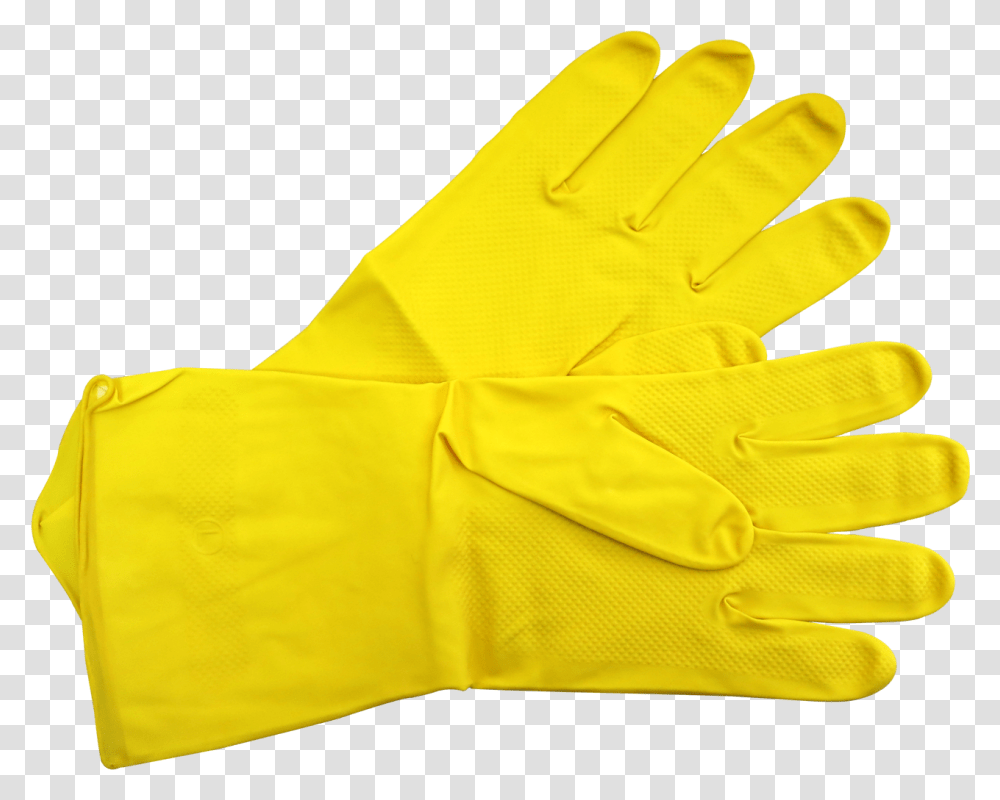 Sterex Latex Powder Glove Yellow Gloves Clipart, Apparel Transparent Png