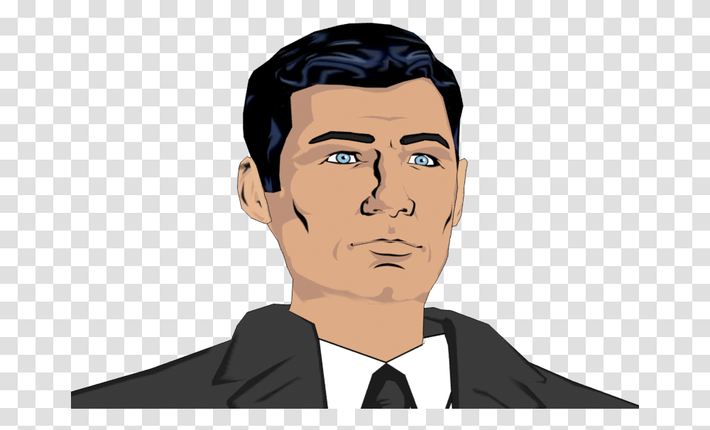 Sterling Archer Download Cartoon, Head, Face, Person Transparent Png