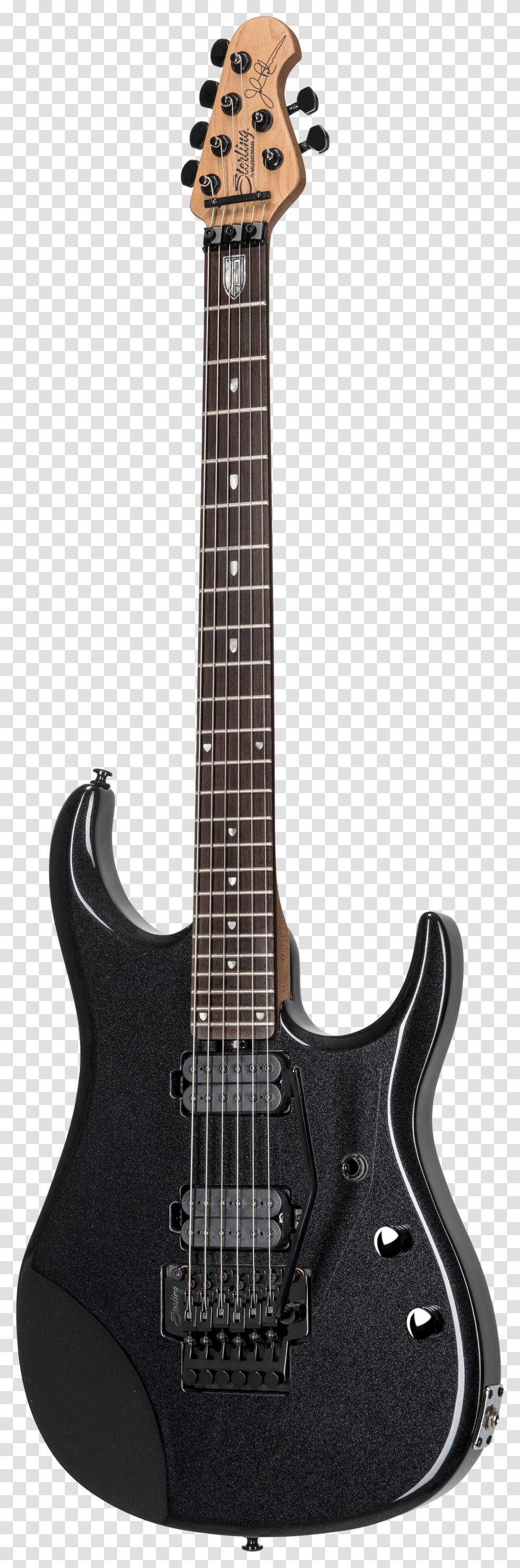 Sterling By Music Man Jp16 Signature In Black Metallic Music Man Jp15 7 String Trans Black Quilt Transparent Png