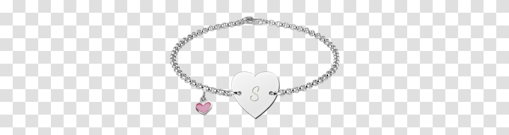 Sterling Silver Baby Bracelet In Heart Shape With Letter Armband Moeder Baby, Accessories, Accessory, Jewelry Transparent Png