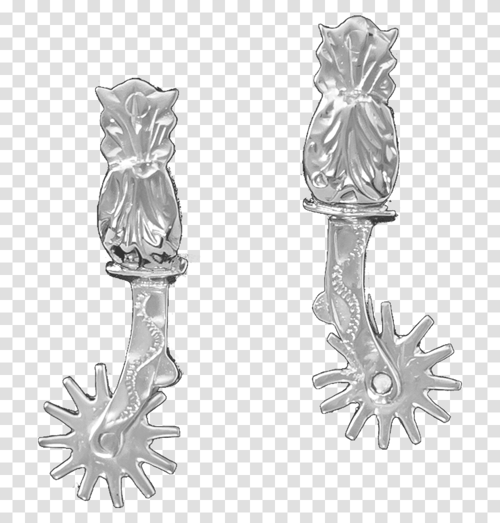 Sterling Silver Buckaroo Spurs Download Body Jewelry, Glass, Blade, Weapon, Weaponry Transparent Png