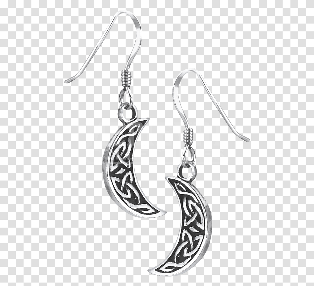 Sterling Silver Celtic Half Moon Earrings Earrings, Accessories, Accessory, Jewelry Transparent Png