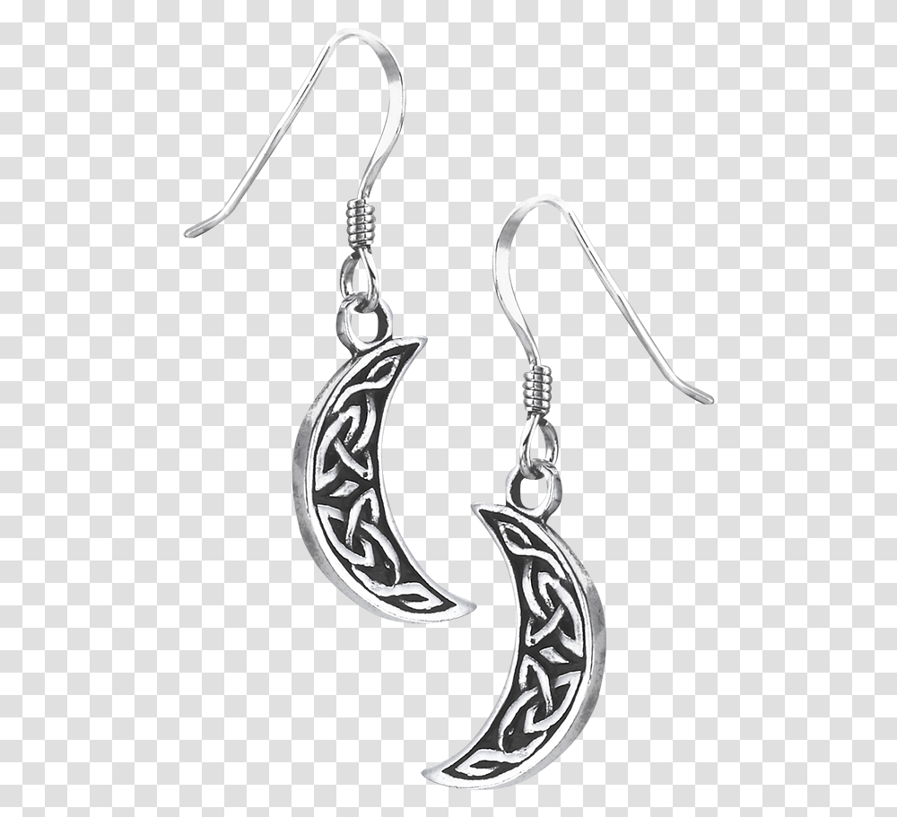 Sterling Silver Celtic Half Moon Earrings Earrings, Accessories, Accessory, Jewelry Transparent Png