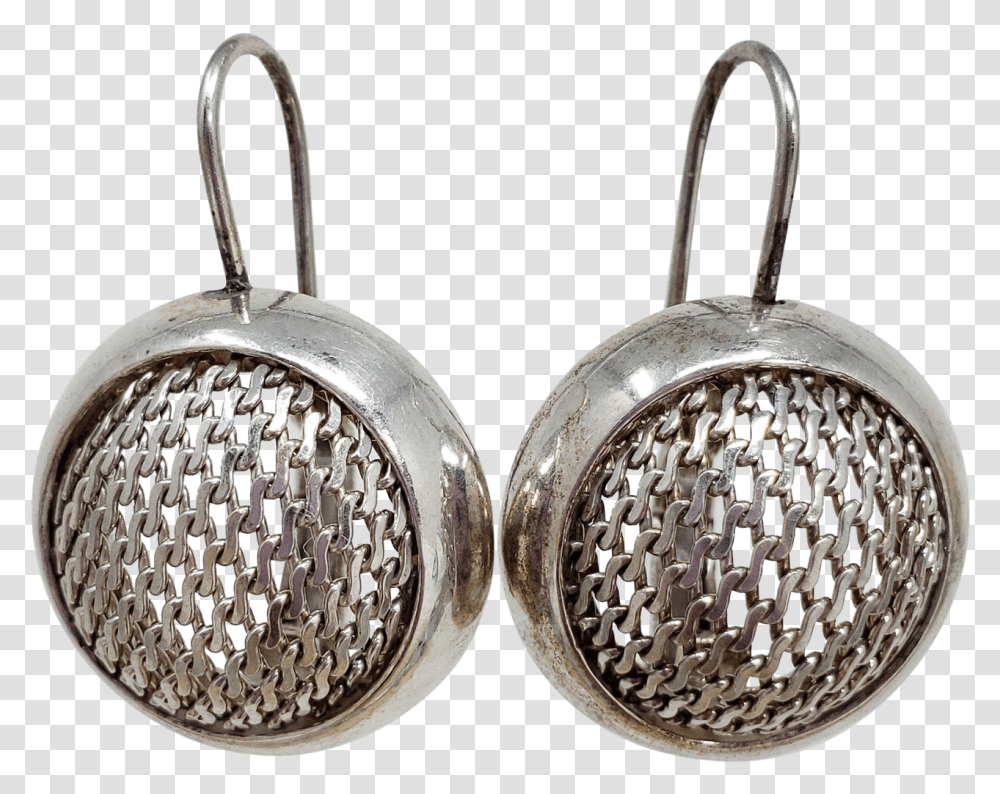 Sterling Silver Clip On Round Mesh Filigree Earrings Earrings, Accessories, Accessory, Jewelry, Locket Transparent Png