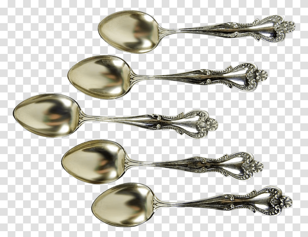 Sterling Silver Demitasse Spoons Spoon, Cutlery Transparent Png