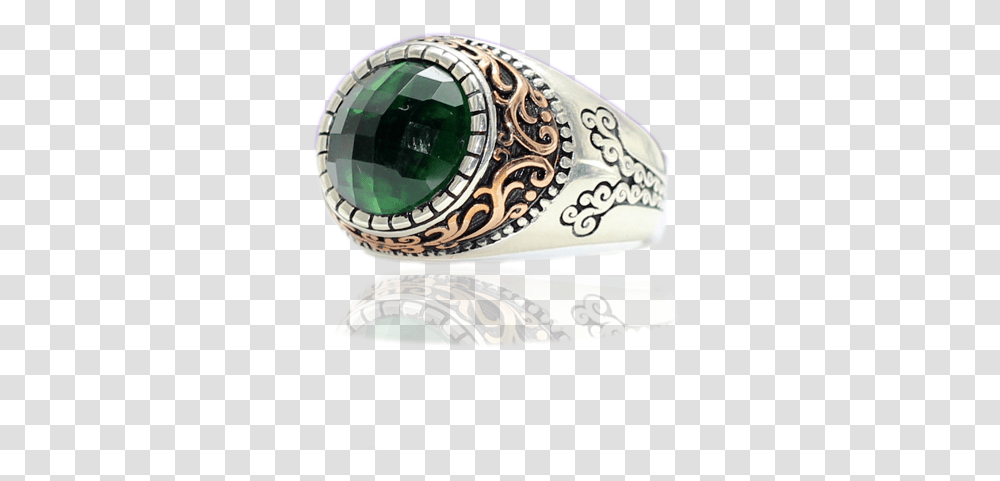 Sterling Silver Emerald Green Stone Mens Ring Kaan, Accessories, Accessory, Gemstone, Jewelry Transparent Png