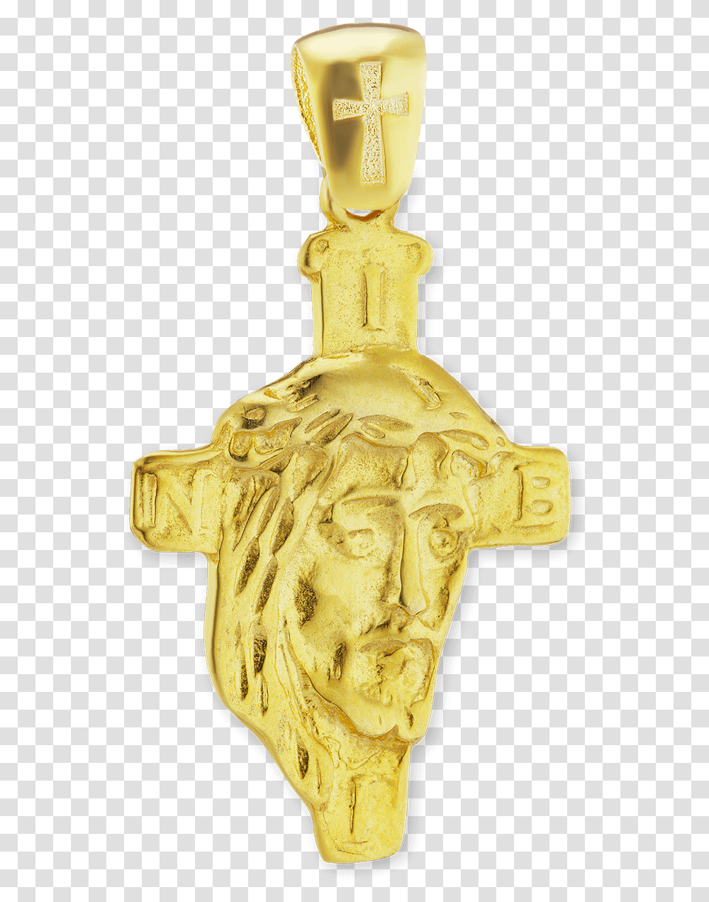 Sterling Silver Face Of Jesus Cross Face Cross Madalions Jesus, Fire Hydrant, Gold, Figurine Transparent Png