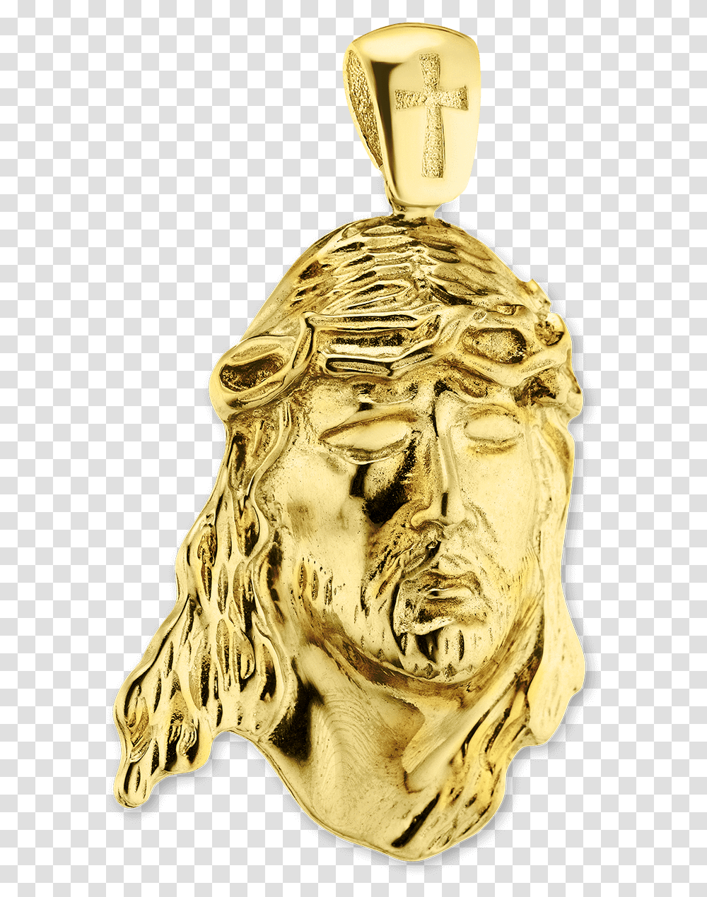 Sterling Silver Face Of Jesus Pendant Locket, Sculpture, Figurine, Statue Transparent Png
