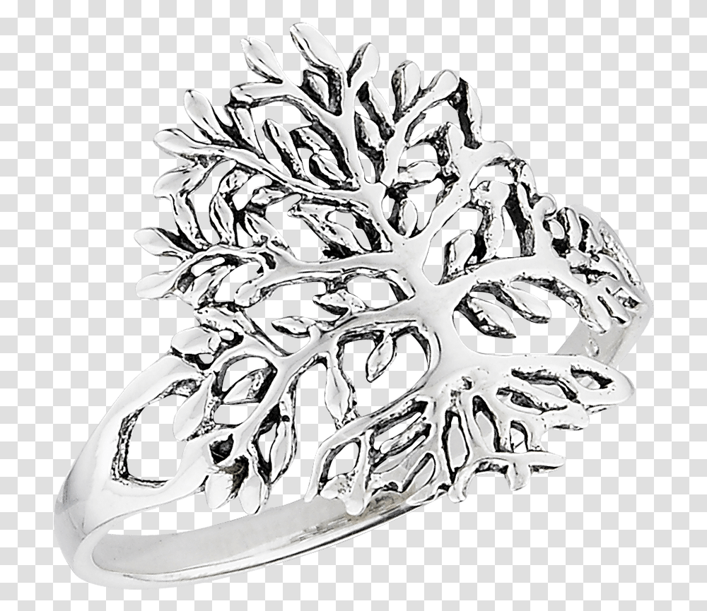 Sterling Silver Tree Ring Matoke, Jewelry, Accessories, Accessory, Brooch Transparent Png