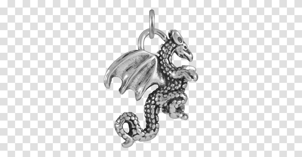 Sterling Silver Welsh Dragon Charm Welsh Dragon Charm, Statue, Sculpture, Art, Ornament Transparent Png