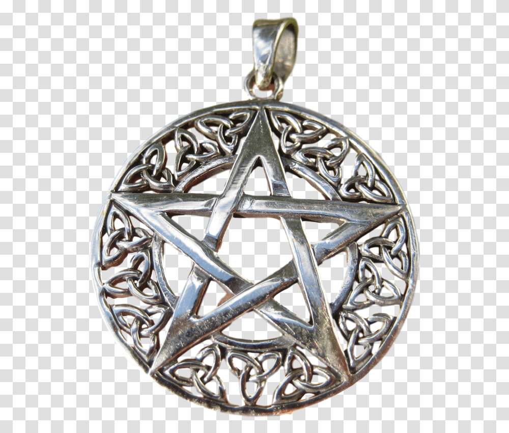 Sterling Silver Wicca Pentagram Pendant Necklace Magic A43 Solid, Locket, Jewelry, Accessories, Accessory Transparent Png