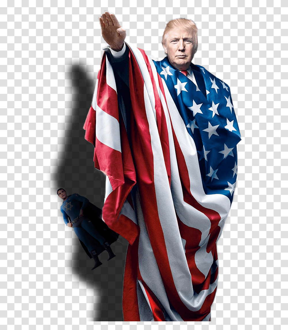 Stern Magazine Trump Nazi, Person, Human, Flag Transparent Png