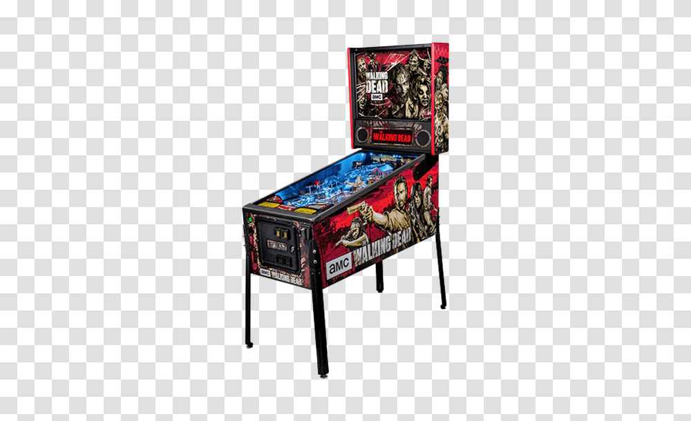 Stern The Walking Dead Pro Pinball Ace Game Room Gallery, Arcade Game Machine, Person, Human Transparent Png