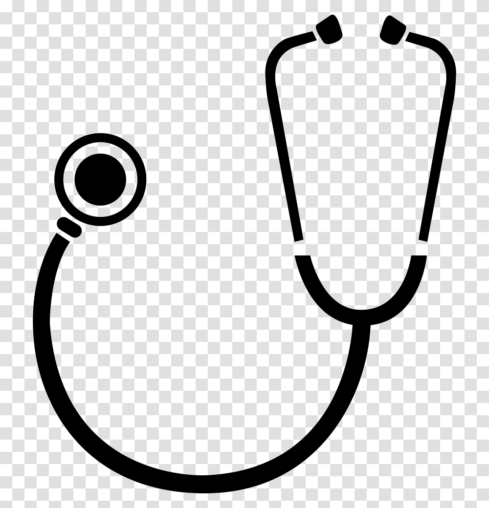 Stethoscope Big Stethoscope Black And White, Stencil, Bottle, Lawn Mower, Tool Transparent Png