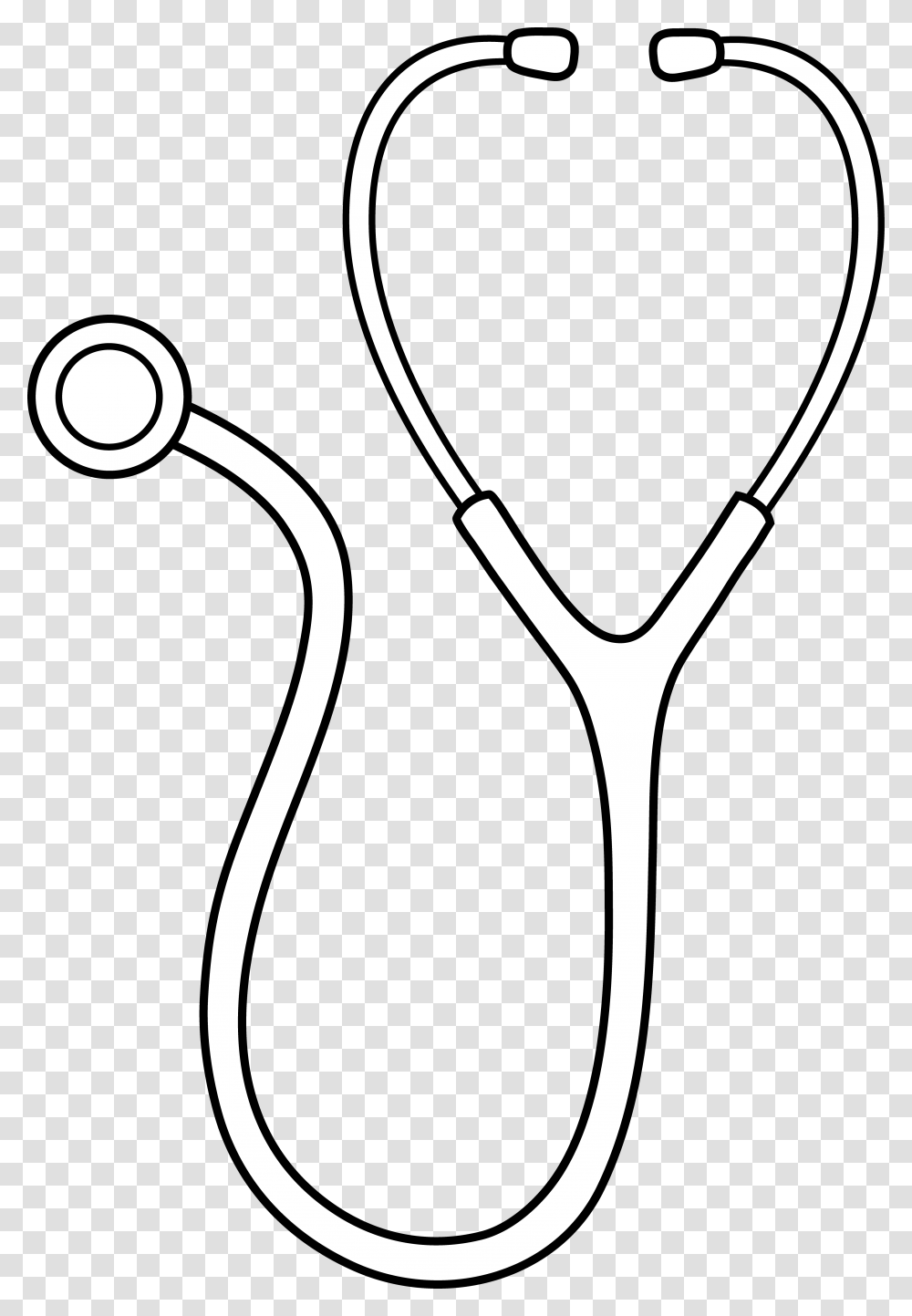 Stethoscope Clipart, Stencil Transparent Png