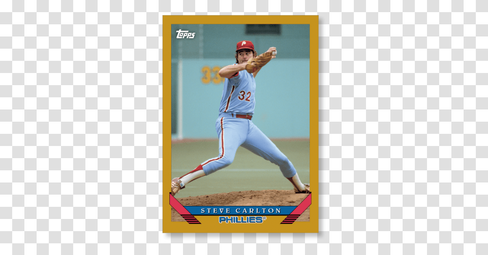 Steve Carlton 2019 Archives Baseball 1993 Topps Poster Pitcher, Person, Human, Athlete, Sport Transparent Png