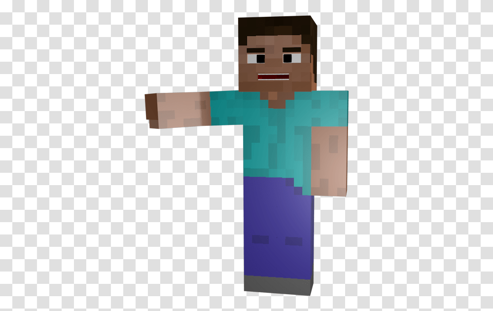 Steve Holding Out Made Minecraft Free Background, Face, Sleeve Transparent Png