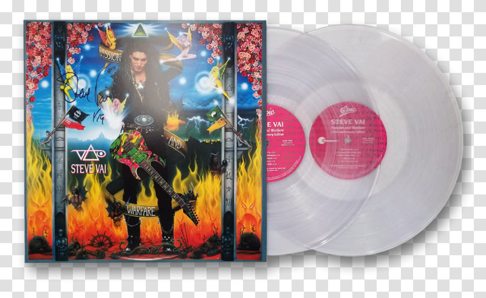 Steve Vai Passion And Warfare 25th Anniversary Edition, Person, Human, Disk, Guitar Transparent Png
