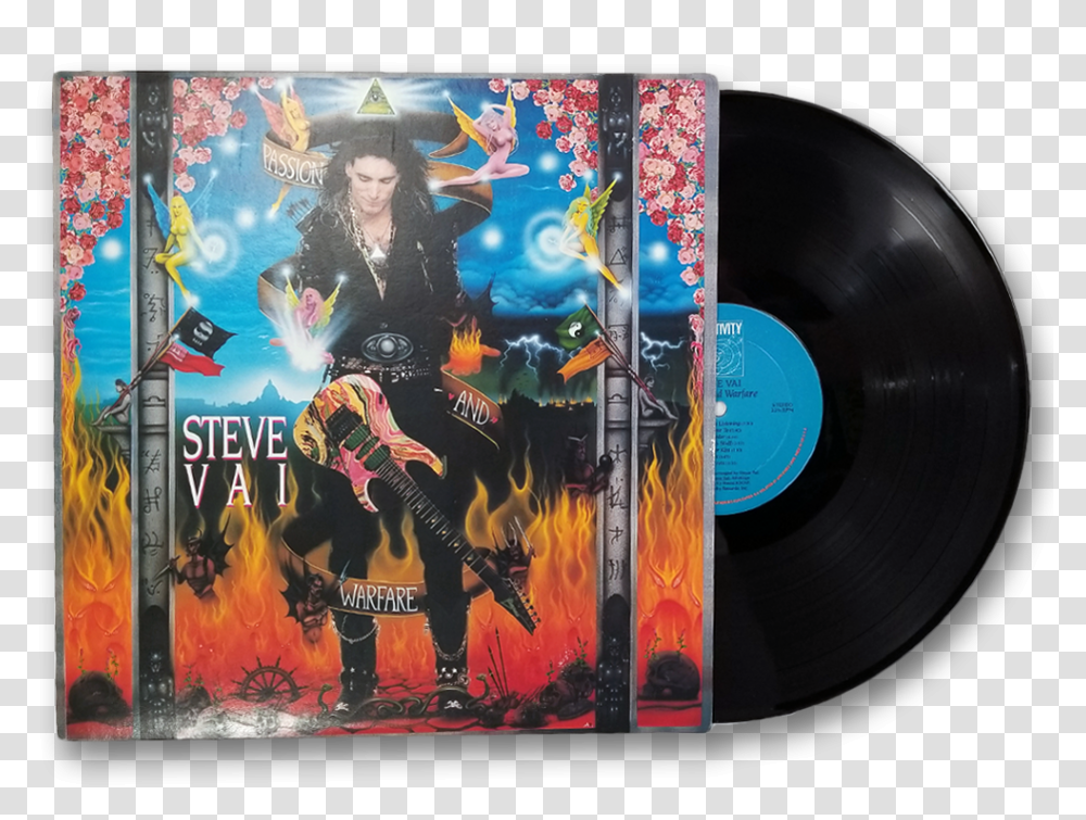 Steve Vai Passion And Warfare Cover, Person, Human, Disk, Poster Transparent Png