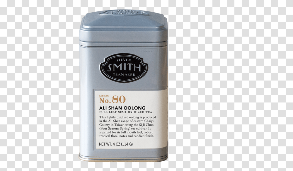Steven Smith Tea Tin, Bottle, Cosmetics, Can, Plant Transparent Png