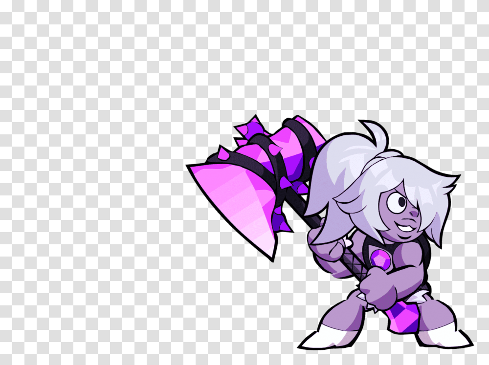 Steven Universe Comes To Brawlhalla In Brawlhalla Steven Universe Amethyst, Graphics, Art, Costume, Flower Transparent Png
