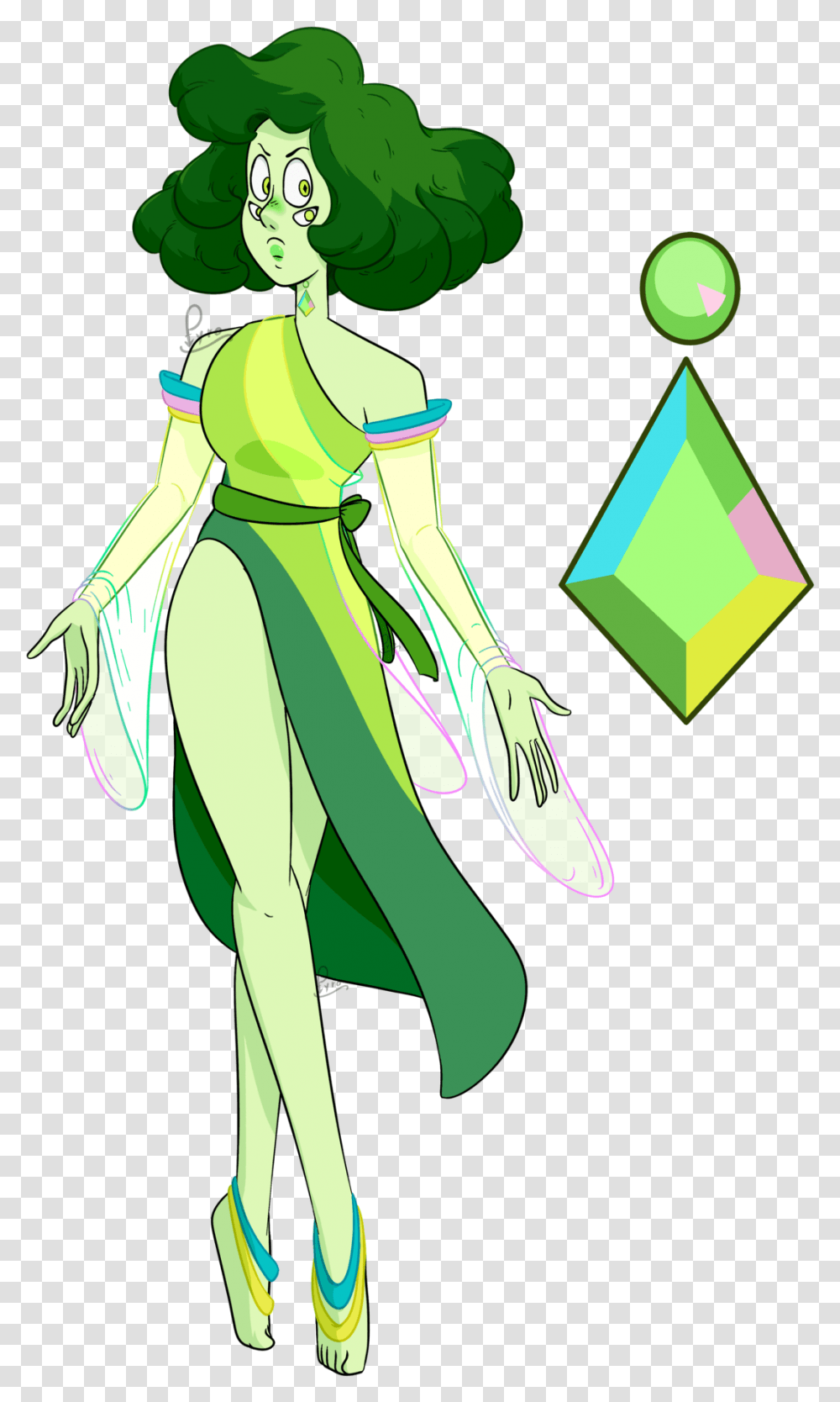 Steven Universe Green Quartz, Person, Drawing, Sleeve Transparent Png