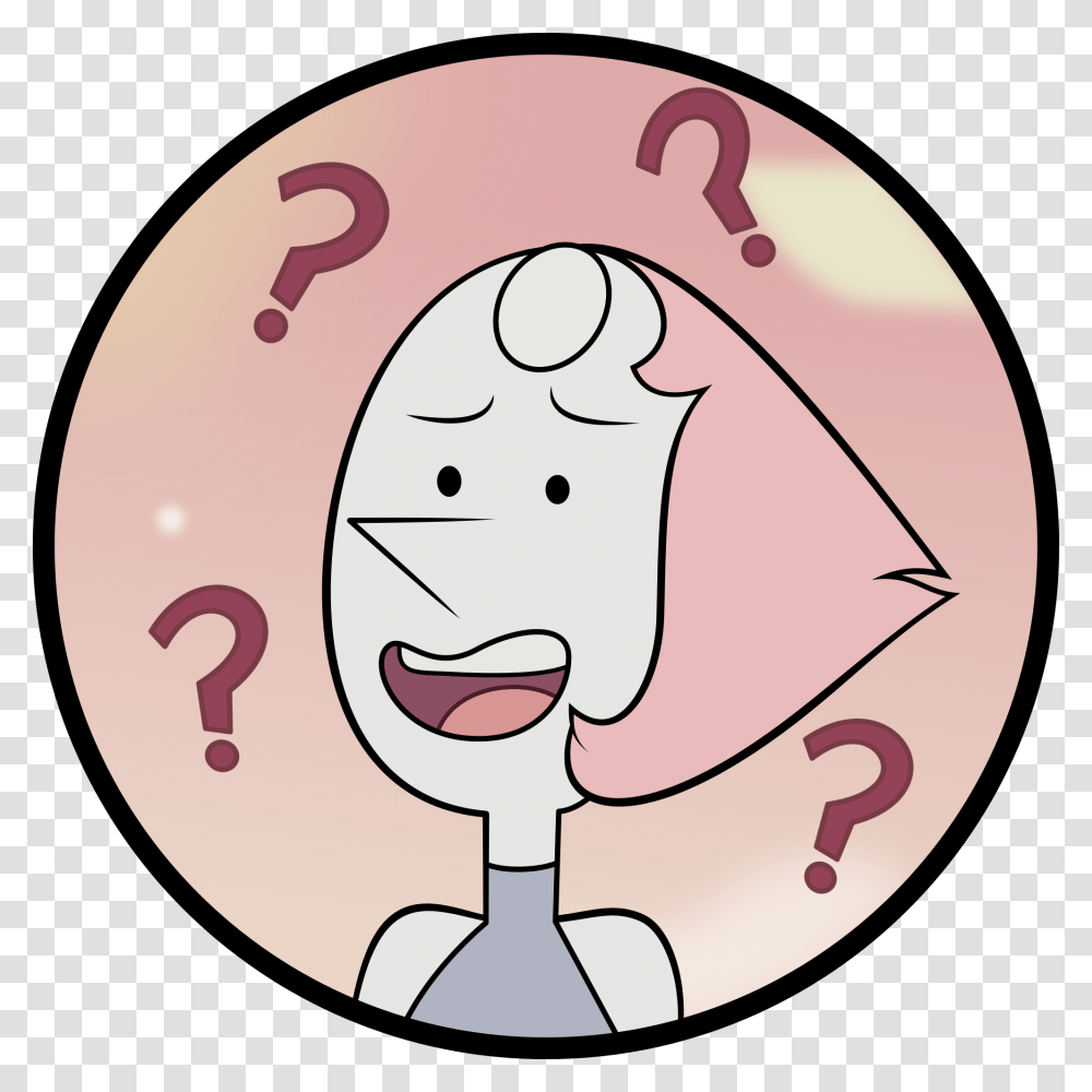 Steven Universe Pearl Confused Clipart Download Steven Universe Pearl And Sword, Label, Number Transparent Png