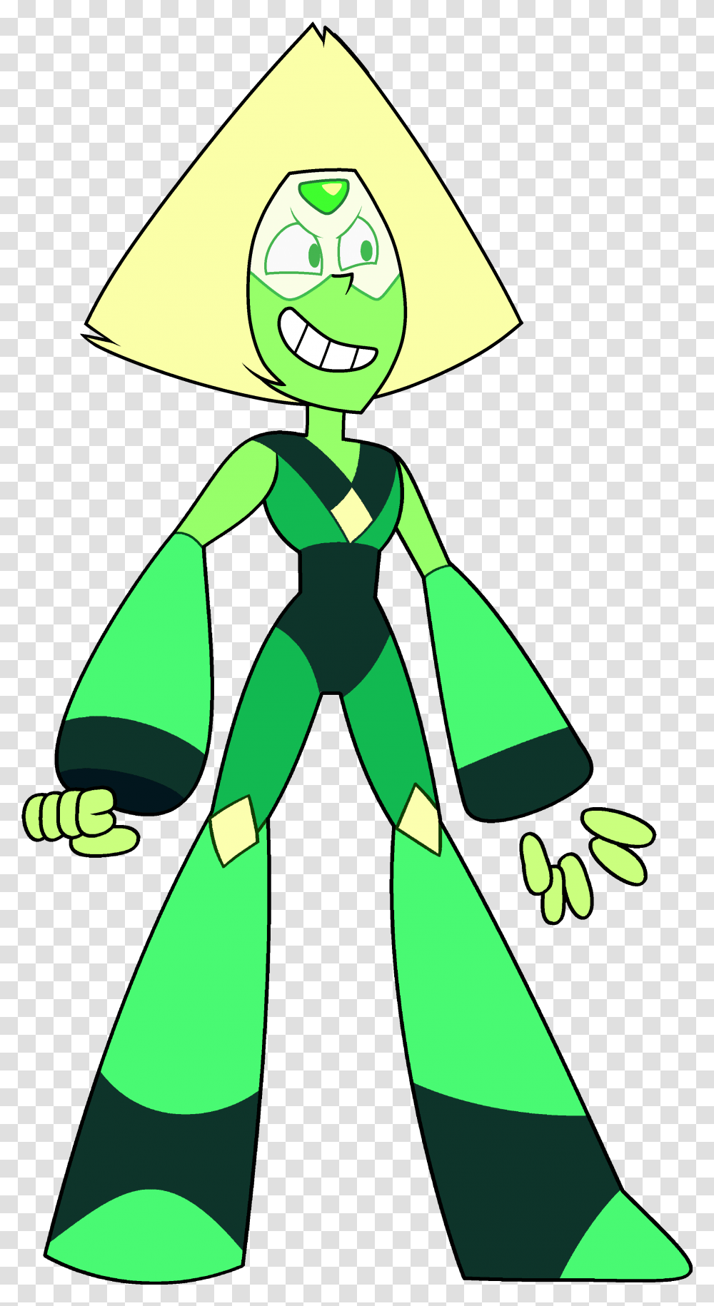 Steven Universe Peridot With Limb Enhancers, Green, Face, Person Transparent Png