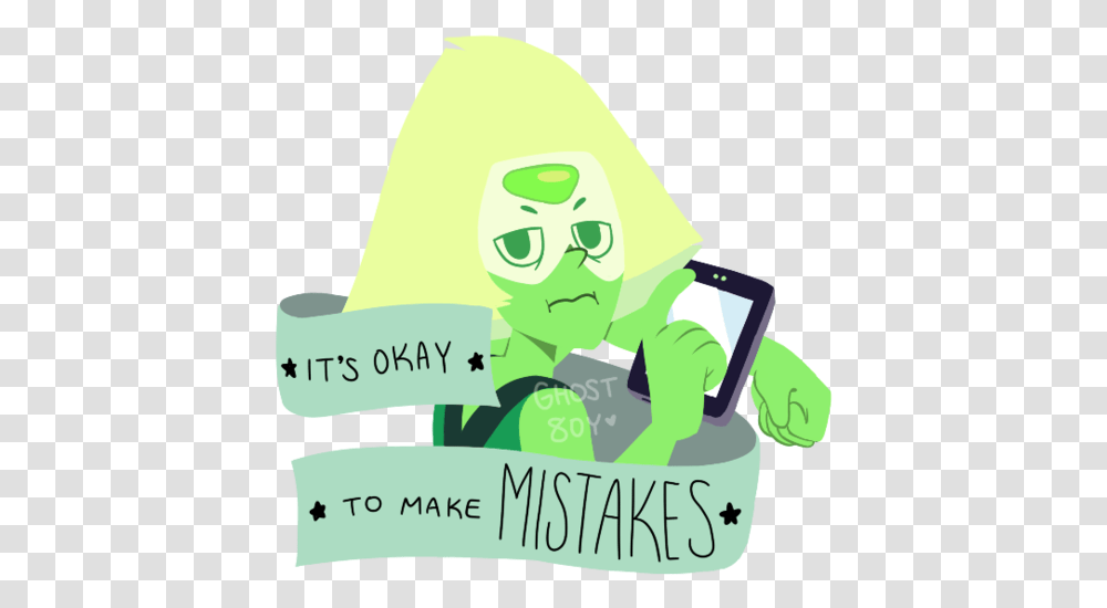 Steven Universe Sticker Quote, Coat, Green Transparent Png