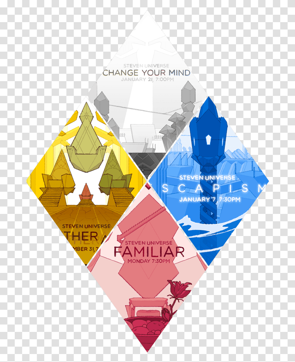 Steven Universe The Diamond Symbol, Triangle, Metropolis, City, Urban Transparent Png