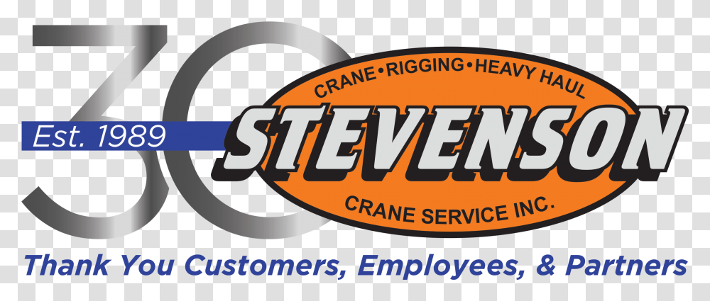 Stevenson Crane Service Inc Orange, Label, Word, Logo Transparent Png