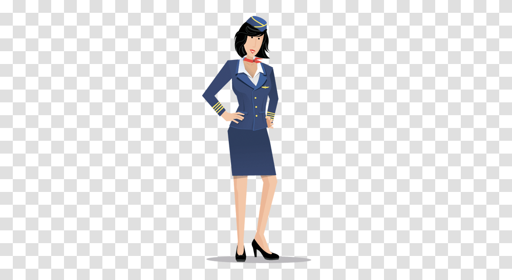 Stewardess, Person, Blazer, Jacket Transparent Png