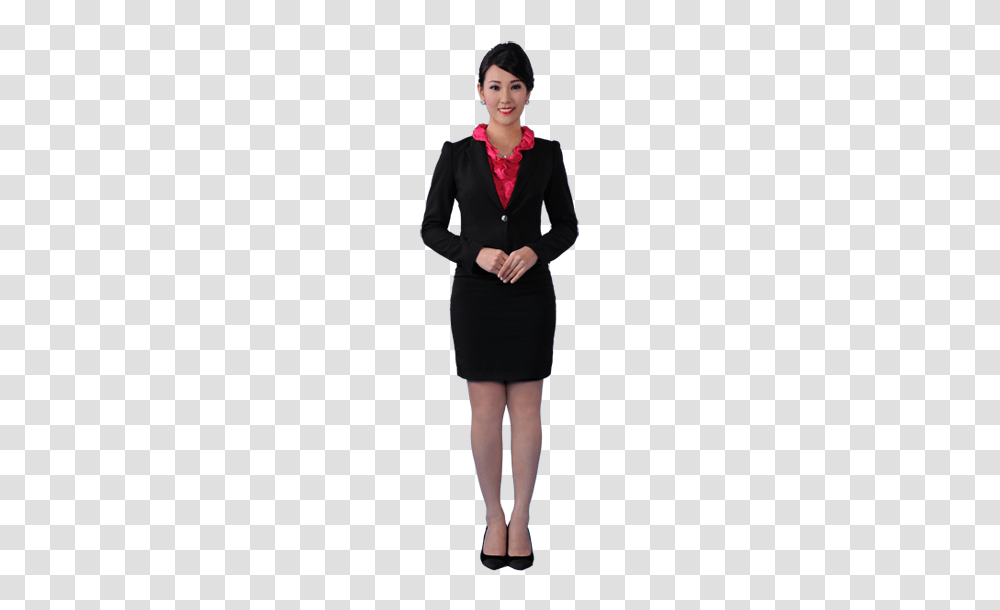 Stewardess, Person, Dress, Suit Transparent Png