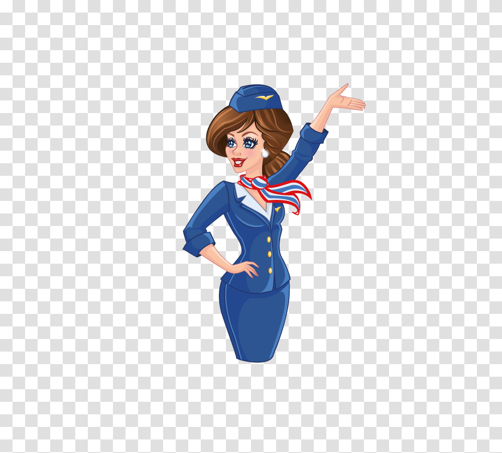 Stewardess, Person, Female, Leisure Activities Transparent Png