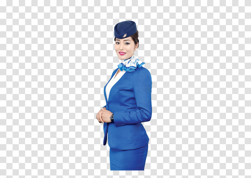 Stewardess, Person, Female, Suit Transparent Png