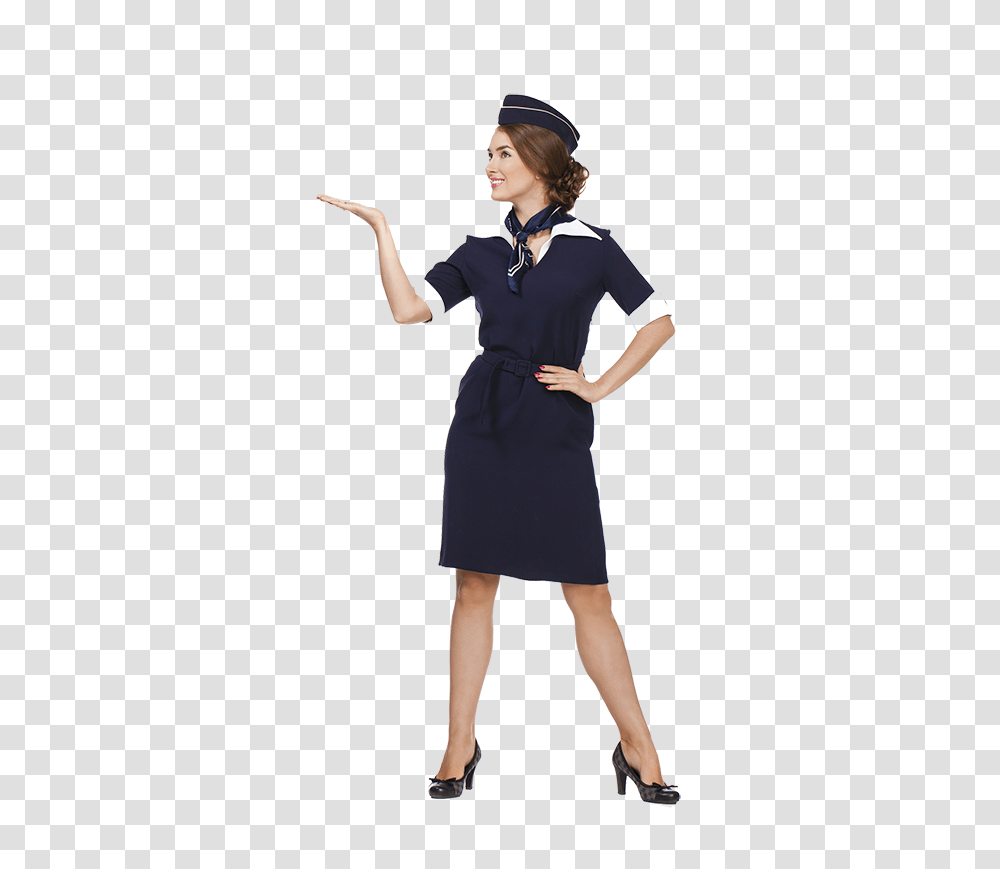 Stewardess, Person, Dress, Female Transparent Png