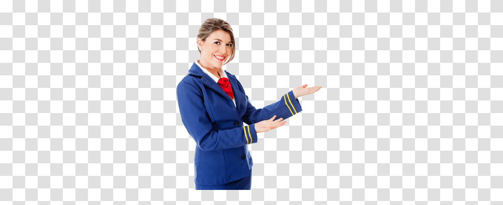 Stewardess, Person, Executive, Suit, Overcoat Transparent Png