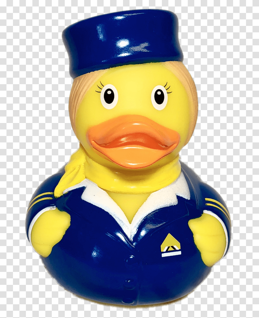 Stewardess Rubber Duck By Lilalu, Figurine, Snowman, Winter, Outdoors Transparent Png