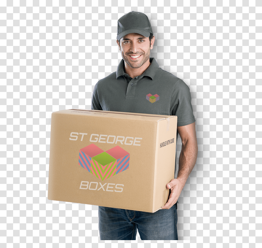 Stgeorgeboxes Sky Global Express Courier, Person, Human, Package Delivery, Carton Transparent Png