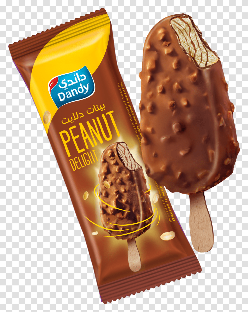 Stick Bars Peanut Delight Chocolate, Ice Pop, Cream, Dessert, Food Transparent Png