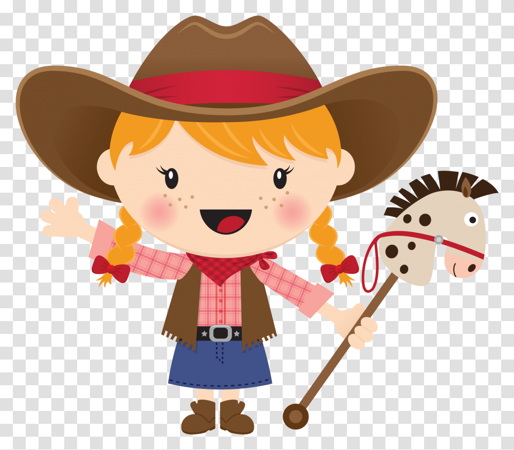 Stick Clipart Bundle Cowboy And Cowgirl Clip Art, Apparel, Toy, Hat Transparent Png