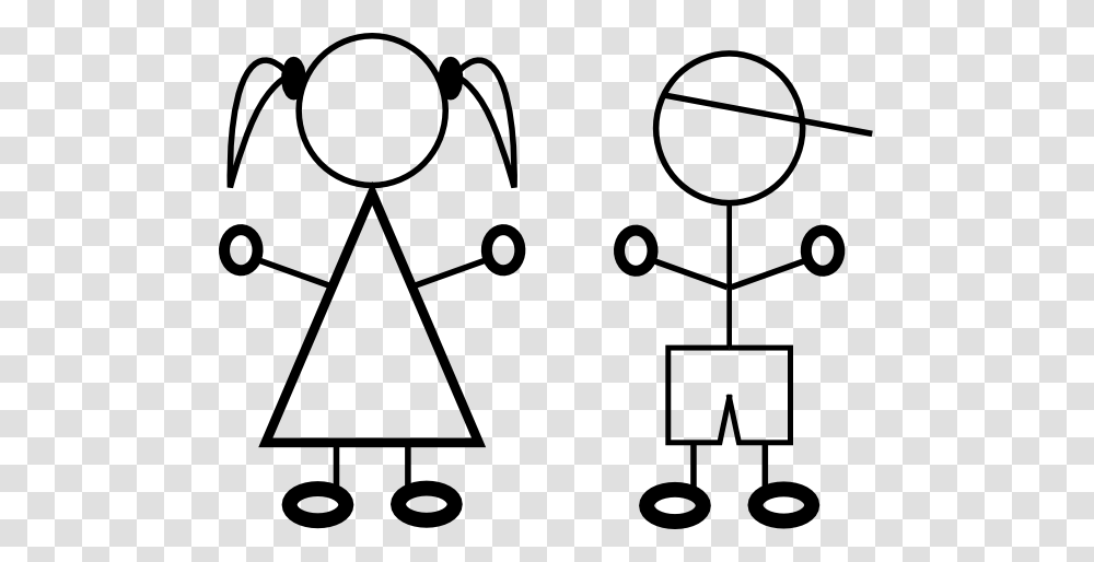 Stick Family With Kids Images Pictures, Number, Stencil Transparent Png