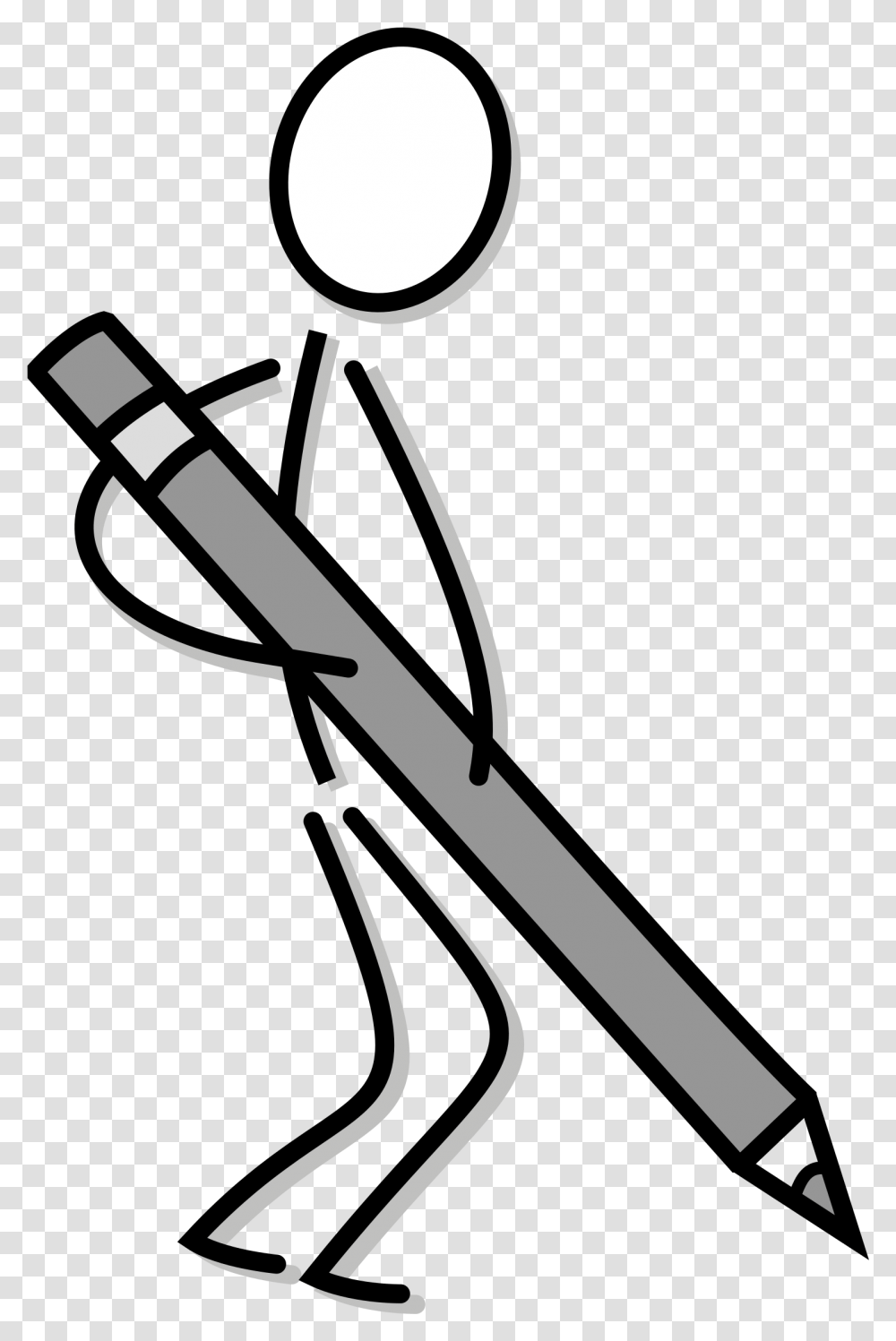 Stick Figure Drawing Line Art Writing Writing Stick Figure Clipart, Sword, Blade, Weapon, Weaponry Transparent Png
