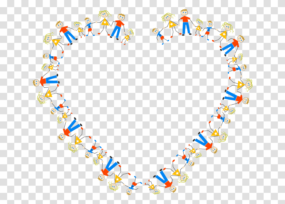 Stick Figure Family Heart Circle Stick Figures, Accessories, Accessory, Necklace, Jewelry Transparent Png