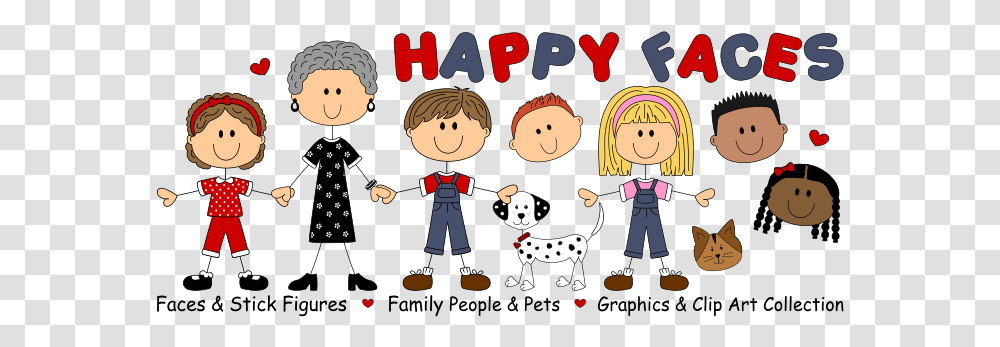 Stick Figure Family Jpg Royalty Free Happy Faces Stick Figures, Text, Art, Performer, Book Transparent Png