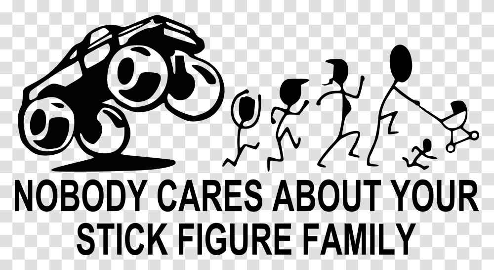 Stick Figure Family Nobody Cares About Your Stick Figure Family, Stencil, Alphabet Transparent Png