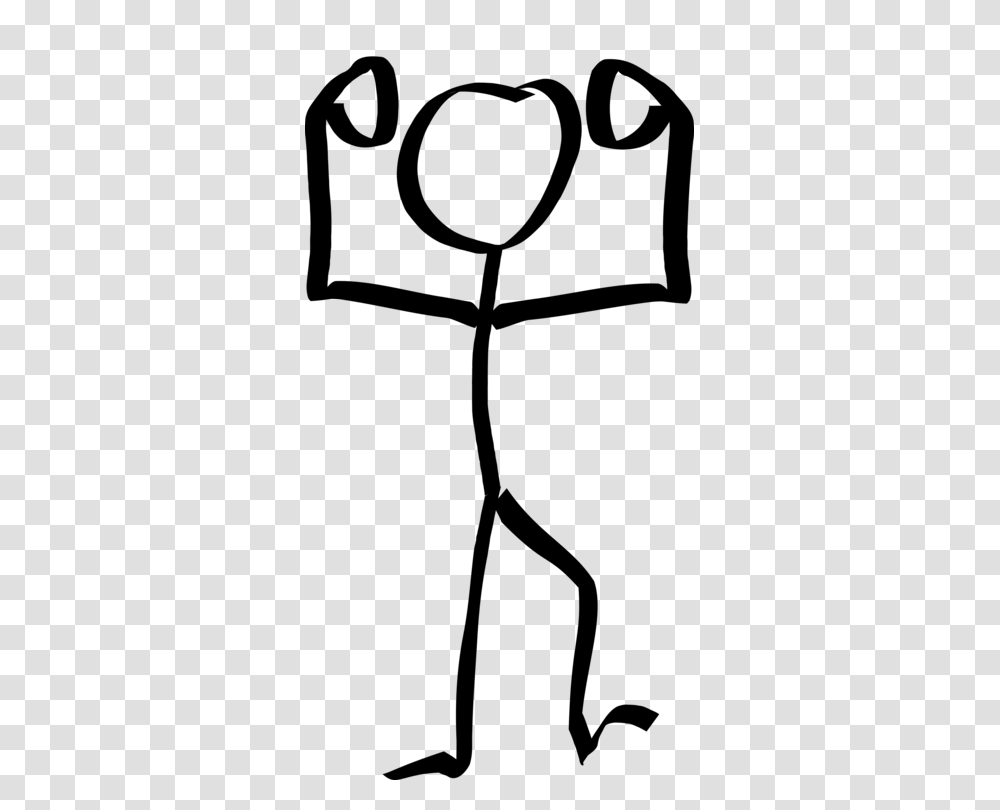 Stick Figure Muscle Drawing Download Line Art, Gray, World Of Warcraft Transparent Png