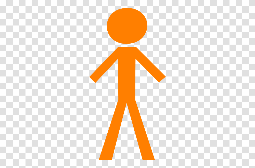 Stick Figure Orange Clip Art At Clkercom Vector Clip Stick Figure Clip Art, Symbol, Cross, Sign, Road Sign Transparent Png